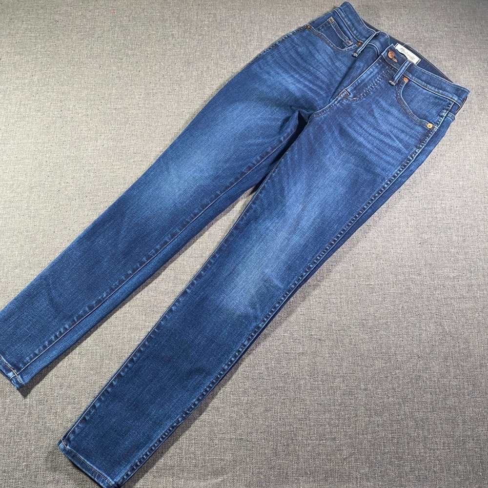 Madewell 10 High Rise Skinny Jeans Dark Wash Size 26 Stretch Denim